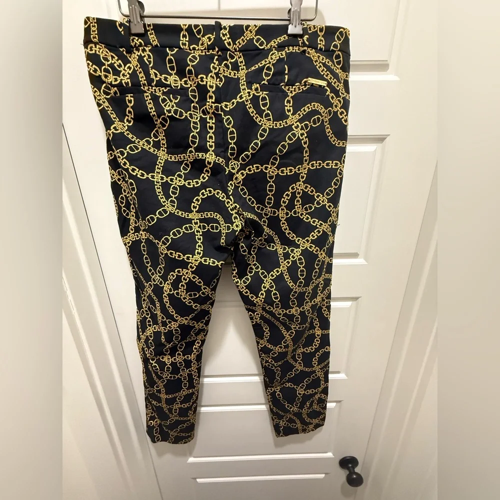 NWOT. MICHAEL Michael Kors. Keegan Chain Print Miranda Pants. Size 12.